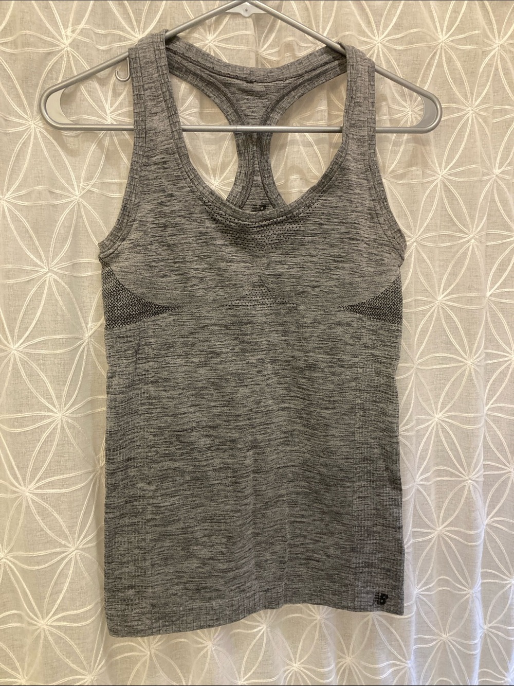 New Balance Heather Gray Racerback Performance Tank - Picture 5 of 5
